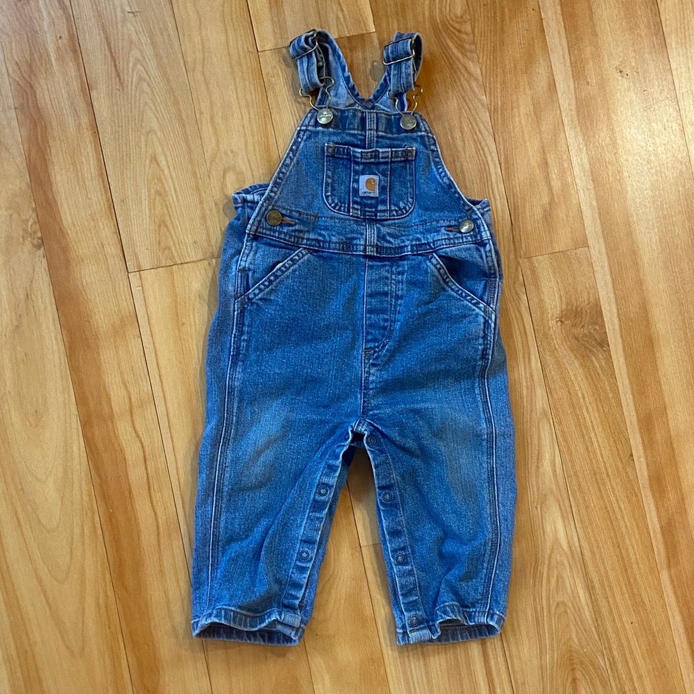 Carhartt Denim Kids Overalls 12M